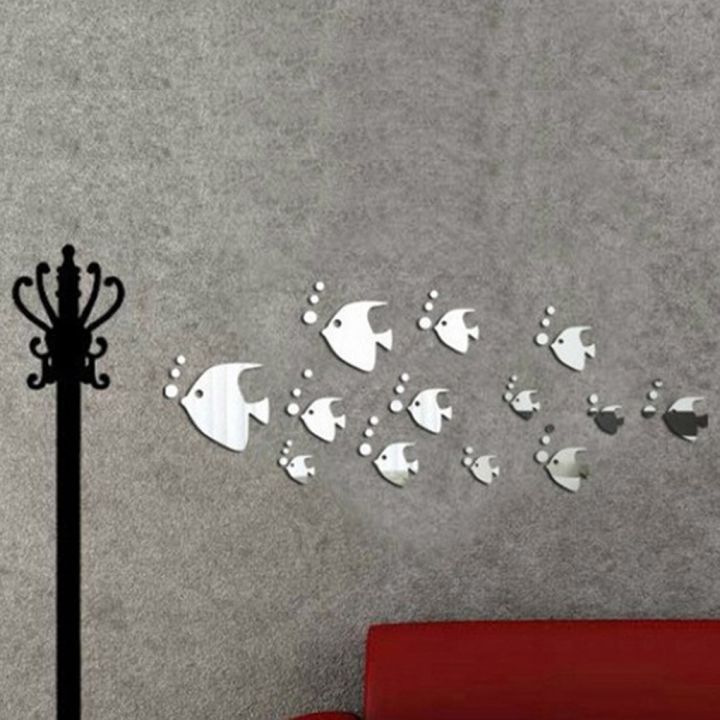 new-removable-sea-fish-bubble-wall-sticker-3d-mirror-stickers-mural-diy-decal-home-decor
