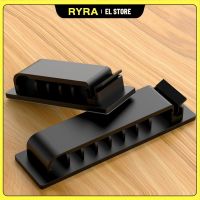 RYRA Universal Desk Finishing Charging Cable Storage Tie Fix Line Manager USB Cable Organizer Wire Winder Ten Piece Set Holder