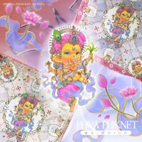 Kiss Me Doll - New Collection  Ganesha Collection   [ พระพิฆเนศ ปางพระสิทธิ คณปติ ]   ขนาด 100x100 cm.ผ้าพันคอ/ผ้าคลุมไหล่