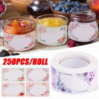 hot！【DT】✤  250pcs/roll Flowers Labels Blank Handwritten Date Stickers Food Storage Sticker Decoration 3x5cm