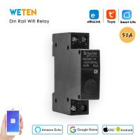 Tuya Wifi Circuit Breaker eWeLink Din Rail Smart Breaker 1P 50A, App Remote Control ทำงานร่วมกับ Alexa Google Home สำหรับบ้านอัจฉริยะ-Daoqiao