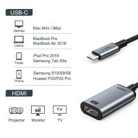 CABLETIME USB C To HDMI Adapter 4K 60Hz Data Sync Aluminum Alloy Converter For Laptop Dell Acer C382