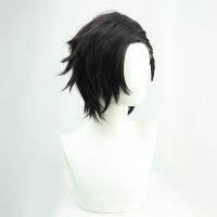 Anime Tokyo Revengers Kuichi Hajime Cosplay Wig Short Black Heat Resistant Synthetic Hair + Free Wig Net