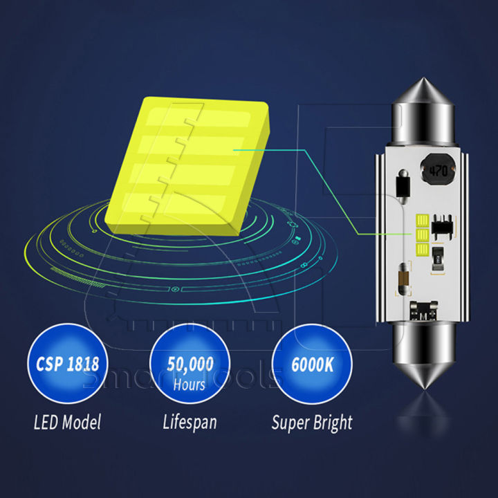 65infinite-แพ๊คคู่-csp-festoon-3-1818-canbus-c5w-41mm-2x-csp-led-festoon-3-1818-canbus-c5w-ขนาด-41mm-รุ่นใหม่-csp-สว่างแสบตา-ไฟโดม-ไฟอ่านหนังสือ-ไฟห้องโดยสาร-ไฟหัวเก๋ง-ไฟส่องป้ายทะเบียน-กระจายแสง-360อ