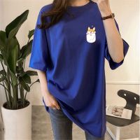 [AMYGO] 2023 Plus Size M-5XL Loose Tshirt  Perempuan Tops Lengan Pendek Murah Wanita Clothes Tshirt Woman Tops Girls Student Korean Style Ladies Kurung Moden 宽松T恤女裝上衣女生短袖衣服