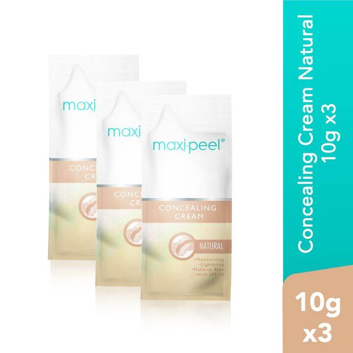 MaxiPeel Concealing Cream 10g x 3 Lazada PH
