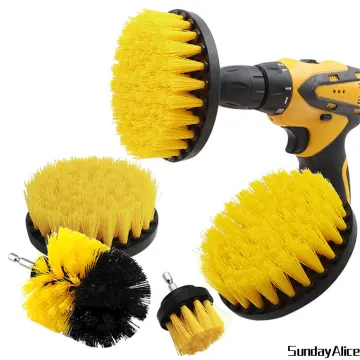 Drill Scrubber Brush Attachment Kit 3PCS, Drillbrush 3 Piece Cleaning Car  Brushes Attachment For Drill, Masonry Scrub Carpet Power Cleaner, Shower  Interior Detailing Rotary Brush Machine Attachments Tool Set, Clean Grout  Cleaner
