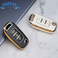 TPU Car Flip Key Case Cover Shell Fob for Renault Kadjar Captur Megane Sandero Stepway Logan Clio 5 Arkana Keychain Protector