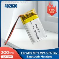 3.7V 200mAh 402030 Lithium Polymer Rechargeable Battery For MP3 MP4 Toy Electronic Scale Bluetooth Headset GPS Li-ion Battery [ Hot sell ] Makita Power