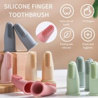 Dog Super Soft Pet Finger Toothbrush Teeth Cleaning Bad Breath Care Nontoxic Silicone Tooth Brush Tool Dog Cat Cleaning Supplies Brushes  Combs