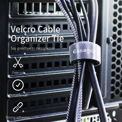 Essager Cable Management Strap Black 1M-5M Cord Reel Cable Holder