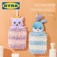 ผ้าเช็ดตัวฟองน้ำกำมะหยี่นุ่ม Chenille ครัวคุณภาพสูงแห้งเร็วห้องน้ำสำหรับเด็กผ้าเช็ดมืออุปกรณ์ที่ใช้ในครัวสัตว์น่ารักห้องครัว