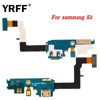 Yrff พอร์ตด็อค Usb ตัวต่อที่ชาร์ท I9100 Samsung Galaxy S2สายเคเบิ้ลยืดหยุ่นสำหรับ Gt-i9100สายอ่อนอะไหล่ Usb พร้อมไมโครโฟน