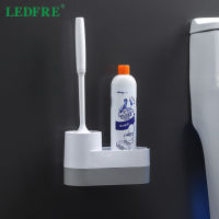 LEDFRE Scopino Wc Toilet Brush Disposable Silicone Toilet Brush Holder Cleaning Kit Set Soft Bristle Bathroom LF73001B