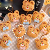 Cute Plush Little Tiger Pendant Key Chain Student Schoolbags Charms Car Key Ring Ornaments Key Chains
