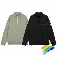 เสื้อคอเต่า C.E เสื้อผู้ชายผู้หญิง1:1คุณภาพสูง Crewneck ครึ่งซิป Cav Emp-hoodies