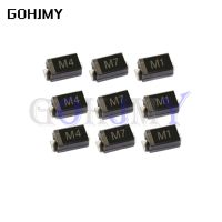 【CC】 100PCS Rectifier diode M4 M7 SS12 SS14 SS16 SS24 SS34 SS36 SS110 SS210 US1M RS2M ES1D DO-214AC Schottky diodes