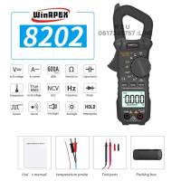 Winapex Et8202 Digital Multimeter แคลมป์มิเตอร์ มัลติมิเตอร์ Lcd Ac/Dc Ammeter Resistance Capacitance Tester for Home, Laboratory, Factory, University, Black