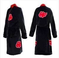 （HOT)cosplays Nightgat Spot Naruto Uchiha Itachi Cloak Anime Two-Dimensional Doujin เสื้อคลุมอาบน้ำ