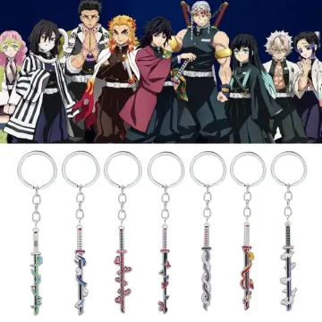 Anime Demon Slayer Acrylic Keychain Rengoku Gifts Pendant for Boy and girls