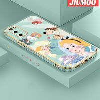 JIUMOO เคสปลอกสำหรับ Samsung Galaxy S20บวก S20พิเศษลายสโนว์ไวท์ใหม่พื้นผิวขอบสี่เหลี่ยมเคสนิ่มซิลิกาเจลกันกระแทกเคสมือถือรวมทุกฝาครอบป้องกันเลนส์กล้องถ่ายรูป