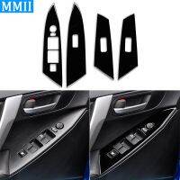 【YF】 3 Axela 2010-2013 Mazdaspeed Window Lift Panel Decoration Cover Car Interior Accessories Sticker