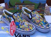 รองเท้าแวนส์ x Simpson SquarePants OG Classic Slip-On SIZE.36-44 ( พร้อมกล่อง) รองเท้าผ้าใบแบบสวม รองเท้าซิมป์สัน รองเท้าลำลอง รองเท้าผู้ชาย รองเท้าแฟชั่นH7A021