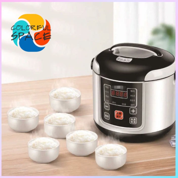 COLORFUL SPACE 12V 24V Rice Cooker Car Truck 2L Soup Porridge Cooking