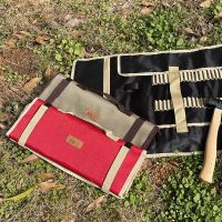 Camping tent nail hammer accessory bag outdoor camping equipment camp nail bag portable storage tool bag simple and large 【BYUE】