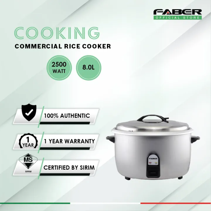 FABER COMMERCIAL RICE COOKER FCR 801 Lazada