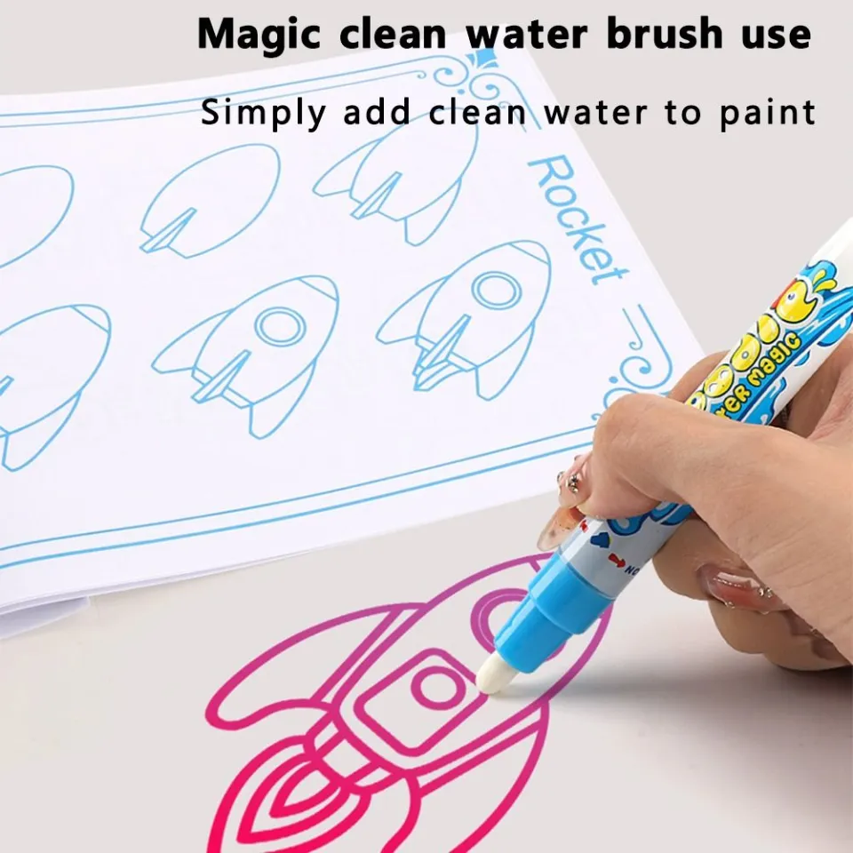 Cheap Repeated Graffiti Magic Water Canvas Super Size Water Drawing Mat  Birthday Gifts