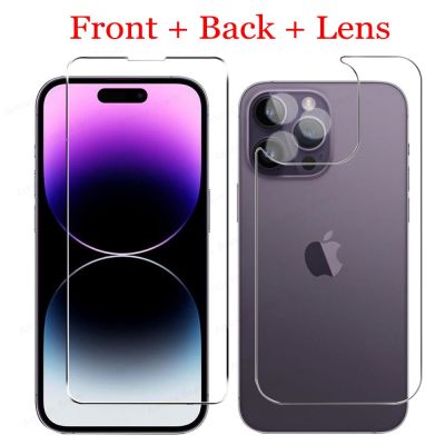 Front Back Lens Screen Protector For iphone 14 13 12 11 Pro Max mIni Tempered Glass on iphone SE XS Max XR 7 8 6s 14 Plus glass