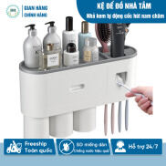 Kệ Để Bàn Chải Kem Đánh Răng , Kem Đánh Răng Tự Động Không khoan tường
