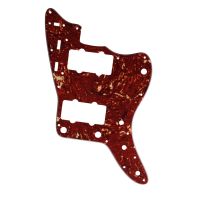 【support】 Al-Kitaab Pleroo Custom กีตาร์ Pickgaurd-สำหรับ Jazzmaster สไตล์กีตาร์ Pickguard เปลี่ยน,4ชั้นเต่าสีแดง