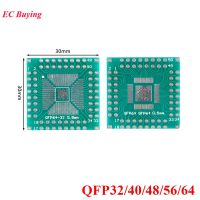 ▲✾⊙ 5PCS QFP 32 40 48 56 64 Transfer Board Adapter PCB Pinboard SMT SMD to DIP40 DIP32 DIP64 DIP Pin IC Test Plate 0.5mm 0.8mm Pitch