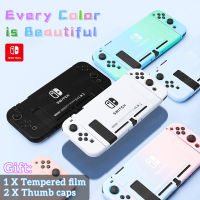 DISOUR เคสสีสันสดใสสำหรับ Nintendo Switch NS OLED Joy Con Controller Shell ชุดฝาครอบป้องกันที่เป็นมิตรกับผิวอุปกรณ์เสริม