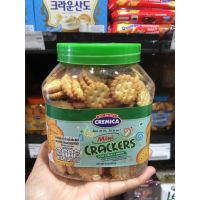 ?ครีมมิก้า มินิ แครกเกอร์ ขนาด 227 กรัม บิสกิต ขนมปังกรอบ หลายรสชาติ Cremica Mini Crackers รสชาวร์ครีมและหัวหอม(4052)