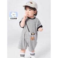 ❤Discount brand private short-sleeved climb clothes 2023 fashion cotton baby折扣品牌婴儿衣服男女童短袖爬服2023时尚纯棉sy4711