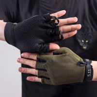 SRNGZ Breathable Summer Driving Ridding Gloves Camouflage Sunscreen Gloves Sun Protection Half Finger Gloves Men Gloves Non-slip Mittens Nylon Gloves