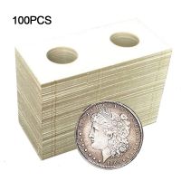 【LZ】 100pcs Dia. 40mm Cardboard Coin Holders Storage Clip case paper bags Flip Paper Boards 1 oz Coin Collection Holder Supplies Flip