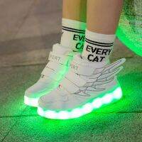 [Cocco figure-]ขนาด24 37Boys WingsUSB Charge LedLight Up GlowingSportShoes