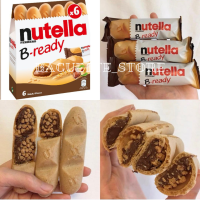 ?นูเทลล่า Nutella B-ready 6ชิ้น/กล่อง ช็อคโกแลตนูเทลล่า ขนมนูเทลล่า  ขนมช็อคโกแลต นูเทลล่าบิสกิตรสช็อกโกแลต ขนมเด็ก ขนม