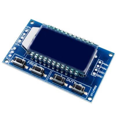 เครื่องกำเนิดสัญญาณ Pulse Frequency Duty Cycle โมดูลปรับได้จอแสดงผล Lcd 1Hz-150Khz 3.3V-30V Pwm Board Module