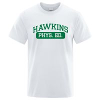 Hawkins Phys Ed Tshirt Mens T Shirt Cotton Clothing Loose Gildan