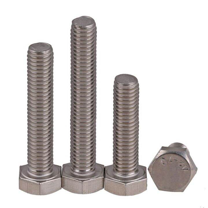 1pcs-grade-4-8-m6-m8-m10-m12-304-stainless-steel-external-hex-screw-outer-hexagon-head-bolt-length-10-80mm-pitch-0-75-to-1-5-mm-nails-screws-fasteners