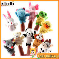 อะโดลล่าสำหรับเด็กตุ๊กตายัดนุ่น Boneka Jari Tangan การ์ตูนสัตว์10ชิ้นของเล่นตุ๊กตานุ่มแบบโต้ตอบได้สำหรับเด็กแม่พร้อมส่ง【cod】