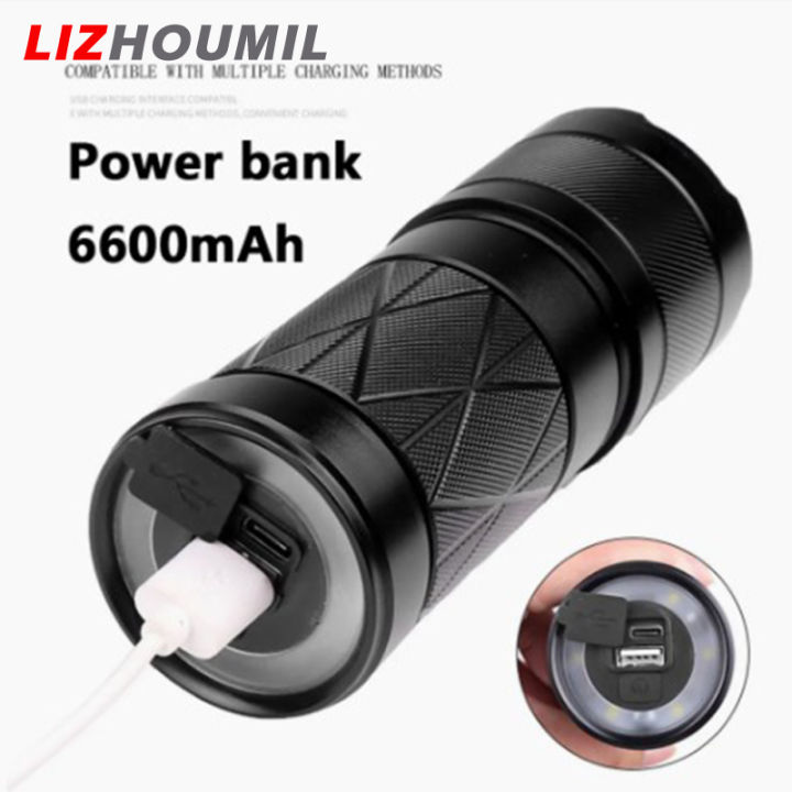 lizhoumil-ไฟฉาย-xhp90-2-led-หัวคู่ชาร์จได้กันน้ำสีสดใสมากไฟสปอตไลท์สำหรับทำงานไฟฉายแบบปรับขยายได้