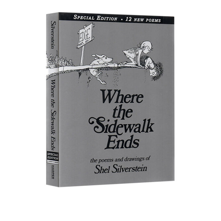english-original-where-the-sidewalk-ends-hardcover-special-edition-with-12-poems-shell-silverstein-childrens-poetry-picture-book