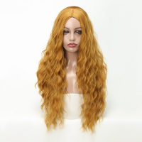 LISI HAIR Long Water Wave Hairstyle Red Black Color Synthetic Wigs For Women High Temperature Fiber Average Size Gift ของขวัญ gift