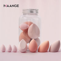 MAANGE 8 ชิ้นนุ่มแต่งหน้าฟองน้ำพัฟเครื่องสำอางพัฟสำหรับมูลนิธิแต่งหน้าหลายขนาดฟองน้ำ